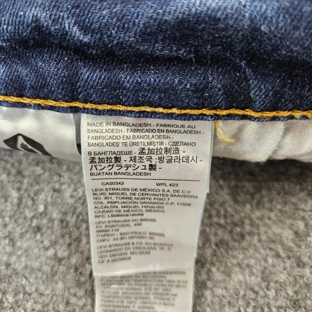 Levis 511 Slim Fit Jeans Mens 34x34‎ Dark Wash Denim Pants 511-1322